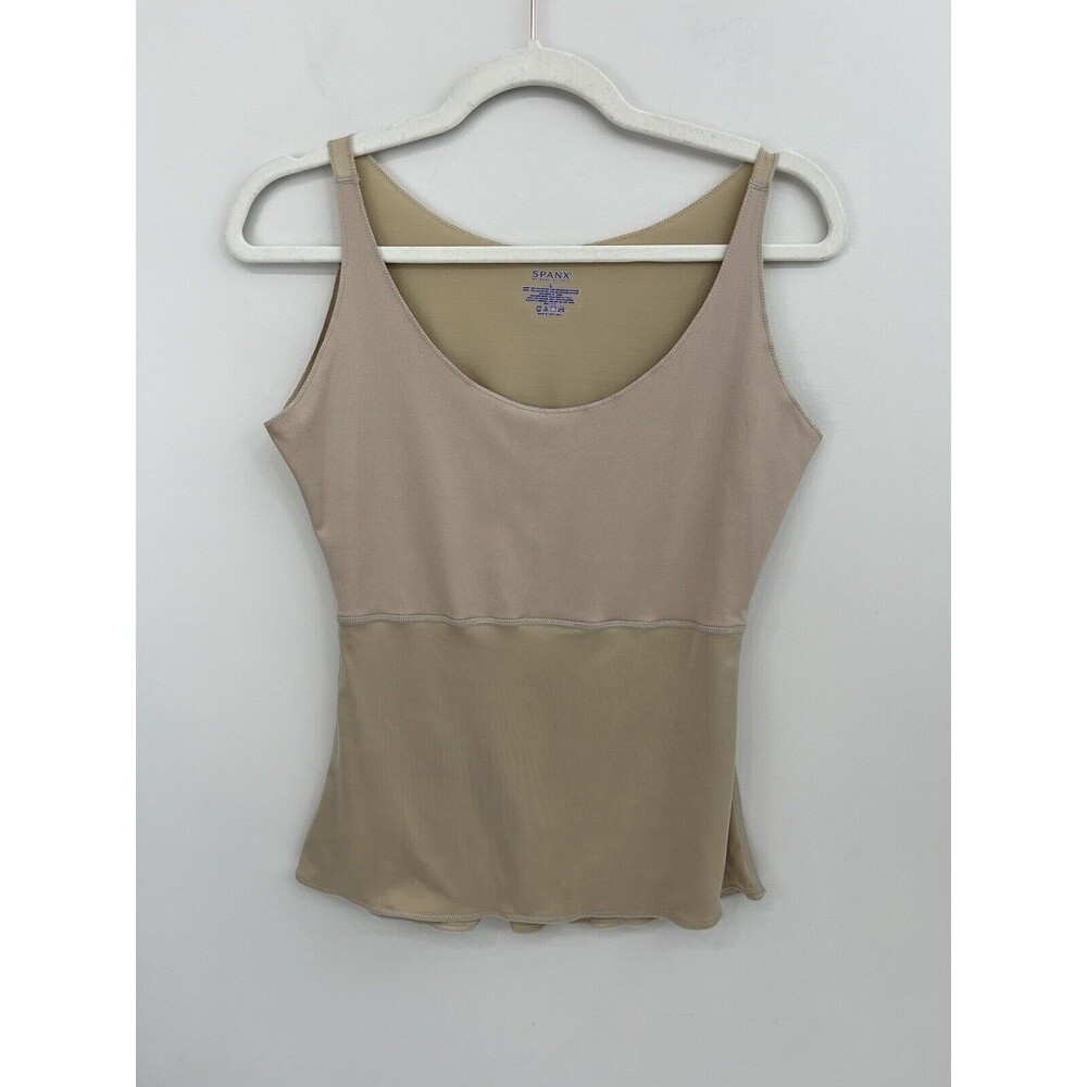 Spanx Nude Sleeveless Abdomen Slimming Tank Top L by Sara Blakely